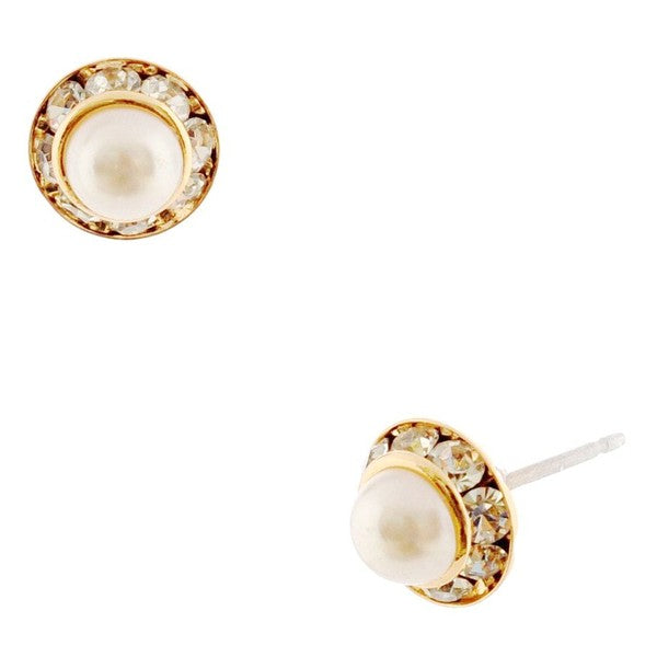 Timeless 8mm Diamond Cut Rondelle Stud Earrings