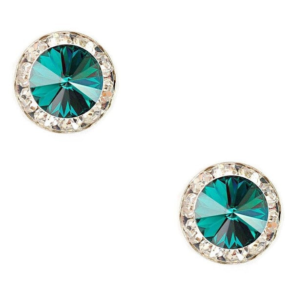 Timeless 15mm Diamond Cut Rondelle Stud Earrings