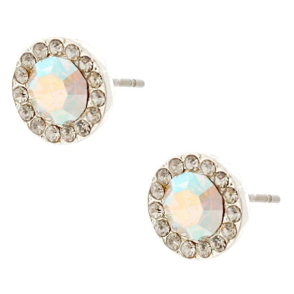 Timeless 10mm Daisy Rhinestone Stud Earrings