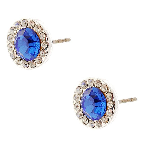 Timeless 10mm Daisy Rhinestone Stud Earrings