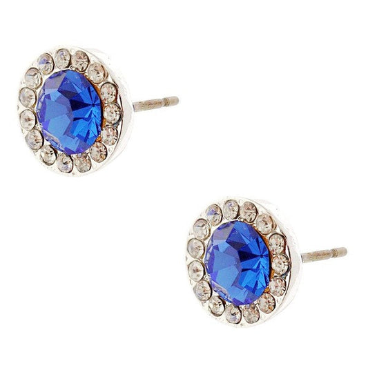Timeless 10mm Daisy Rhinestone Stud Earrings
