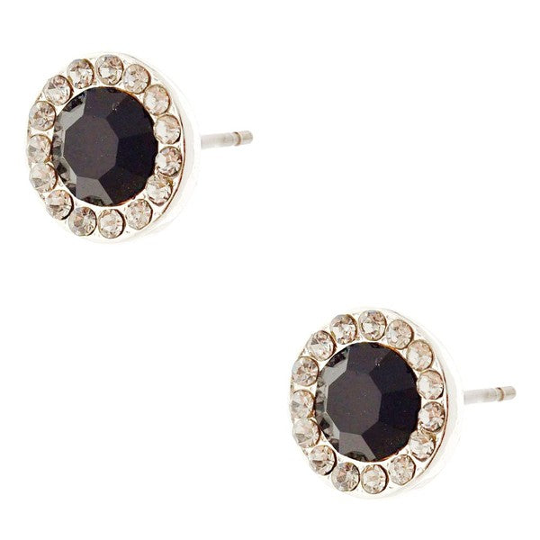 Timeless 10mm Daisy Rhinestone Stud Earrings