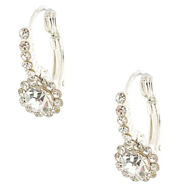 Timeless Daisy Flower Theme Leverback Earrings