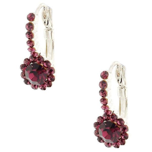 Timeless Daisy Flower Theme Leverback Earrings