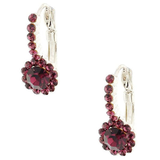 Timeless Daisy Flower Theme Leverback Earrings