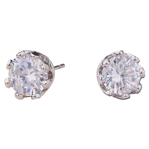10mm Bridal Crown Base CZ stud Earrings