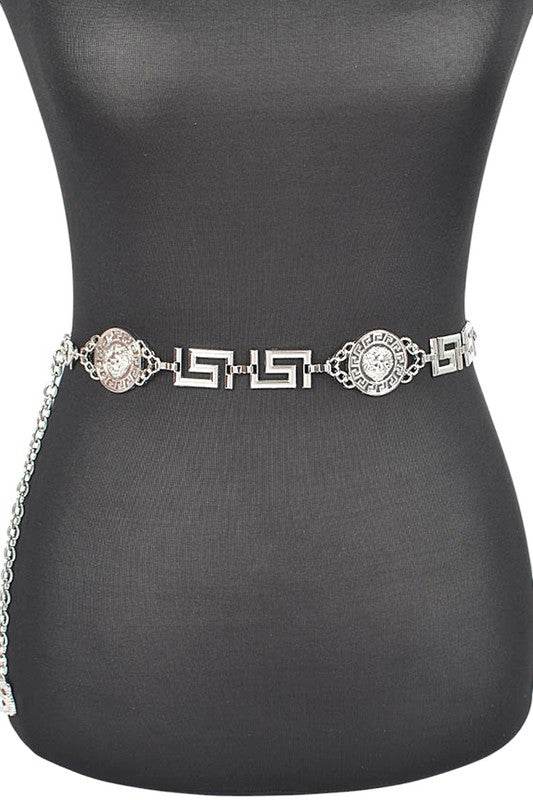 Medallion Iconic Fashion Chain Belt