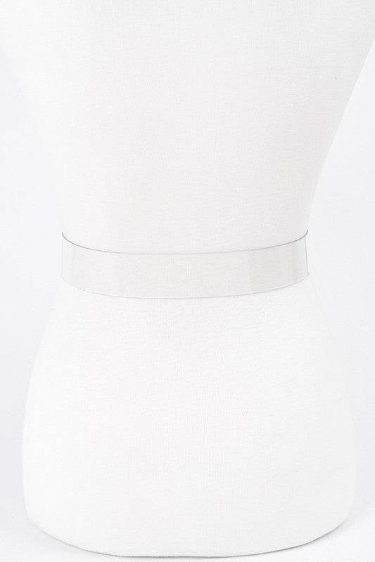 Plus Size Hammered Heart Shape Transparent Belt
