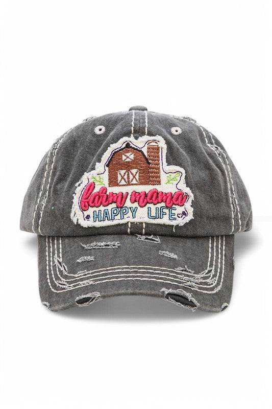 Happy Farm Mama Vintage Cotton Cap