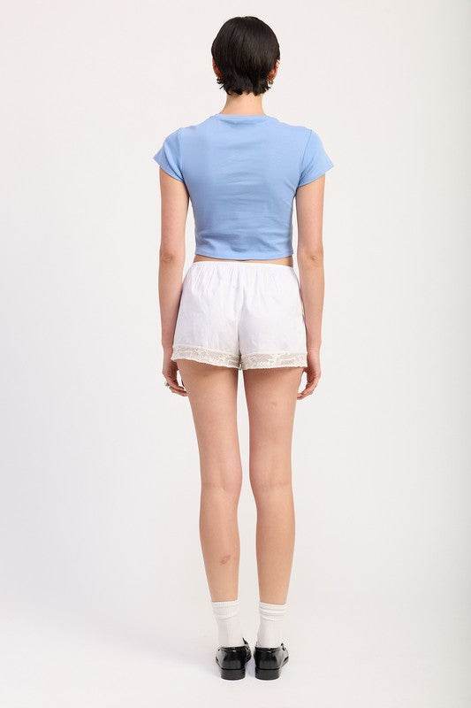 EMBROIDERED GRAPHIC BABY TEE