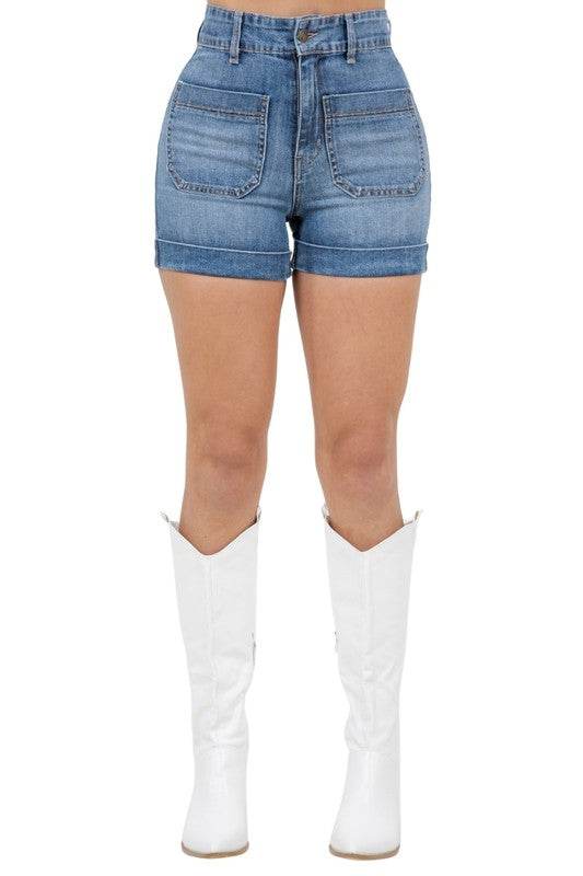 Willow Denim Short in Medium Wash