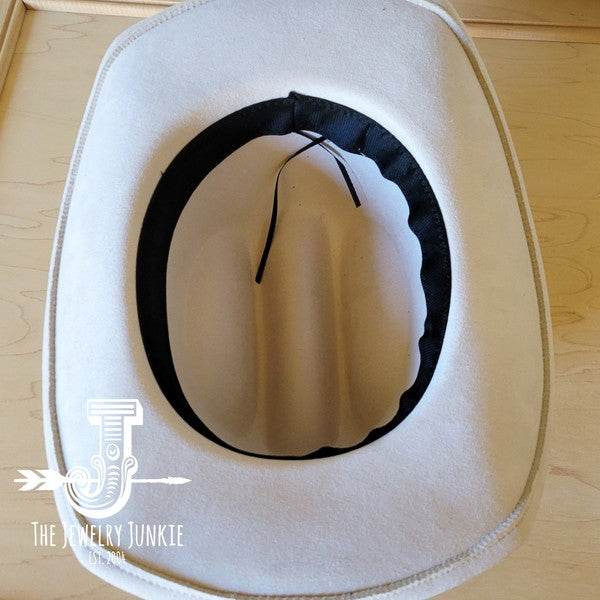 Blue Navajo Turquoise Slab Leather Band Choice Hat