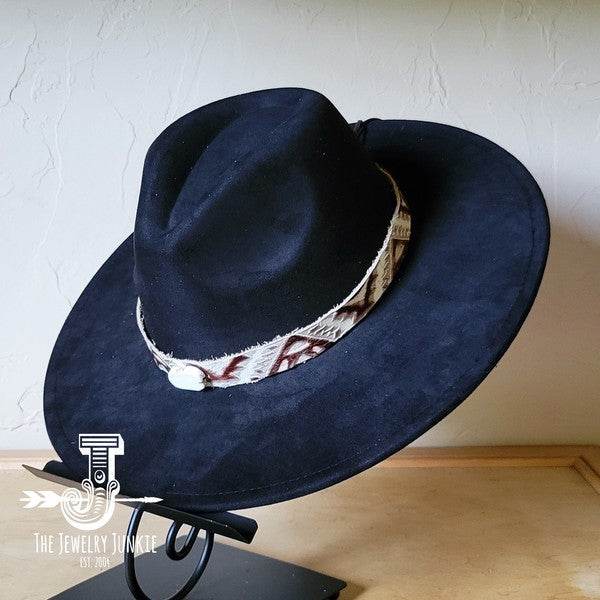 Gold Aztec Turq Slab Leather Band Choice Hat