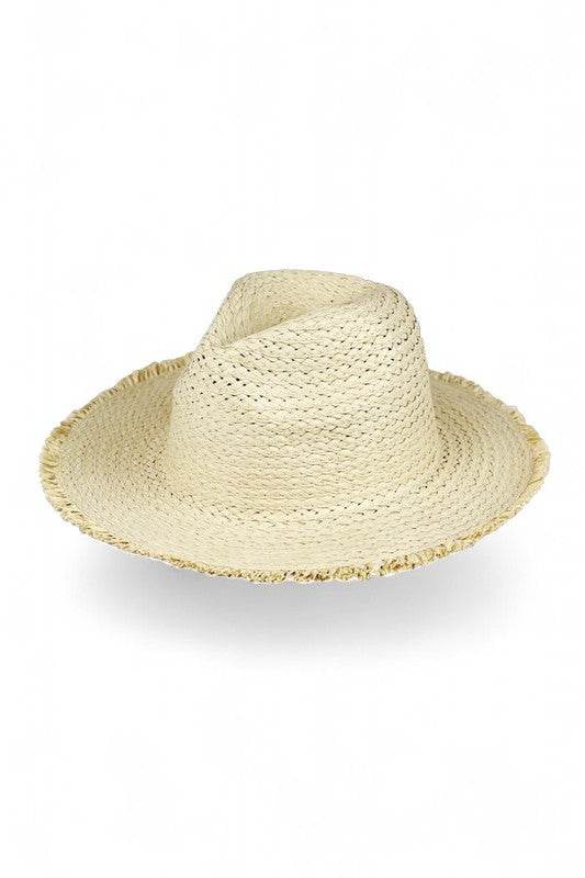Crochet Straw Cowboy Hat