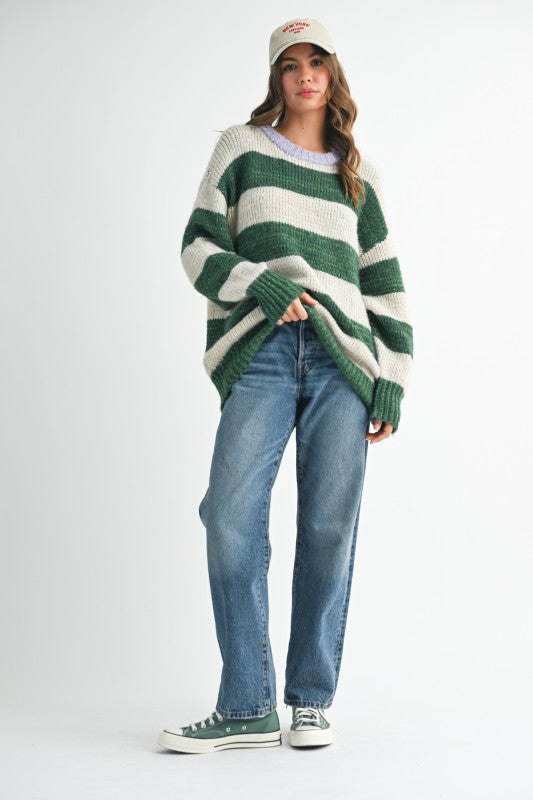 Oversized Striped Sweater