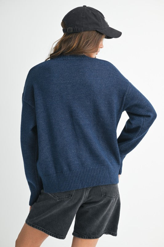 Oversized V-Neck Sweater
