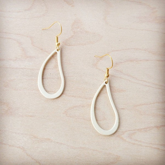 Matte Gold Teardrop Earrings
