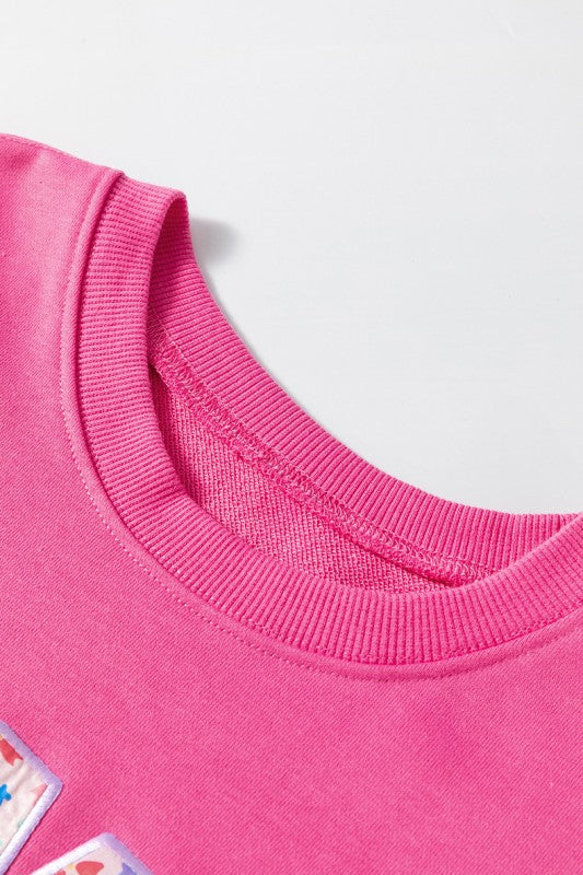 Women Floral MAMA Graphic Pullover Sweatshirt