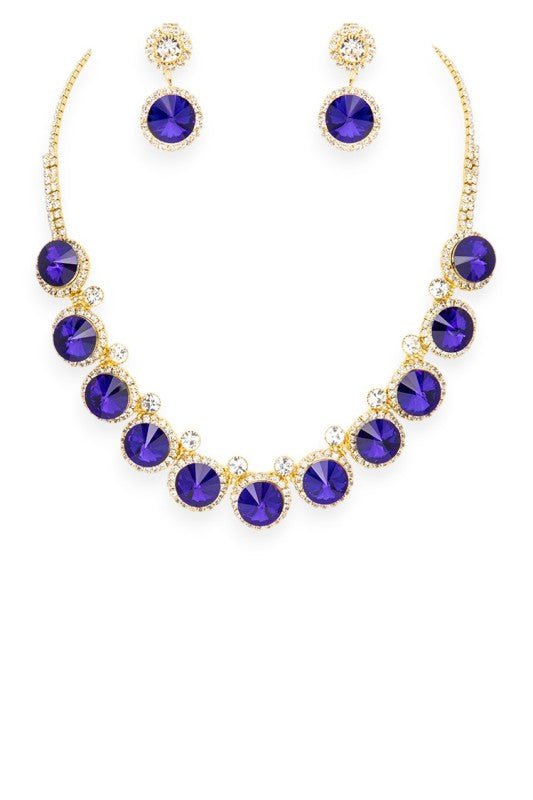 Crystal Bridal Statement Necklace Set