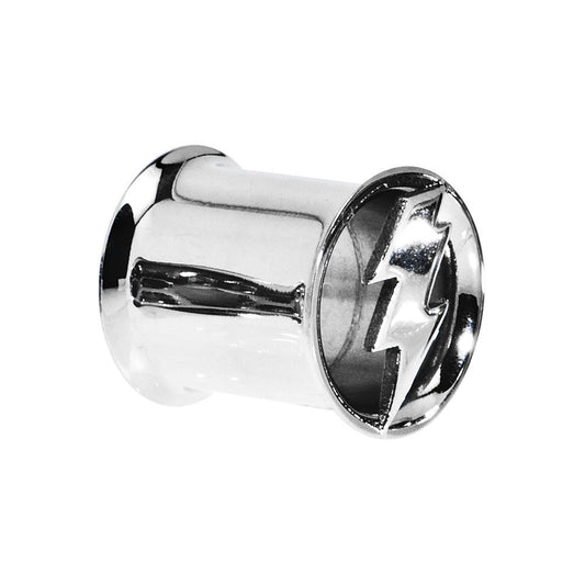 00G Stainless Steel Double Flare Ligthning Bolt Tunnel