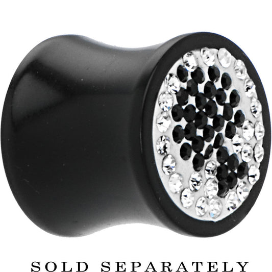 1/2G Crystal Black Spade Saddle Plug