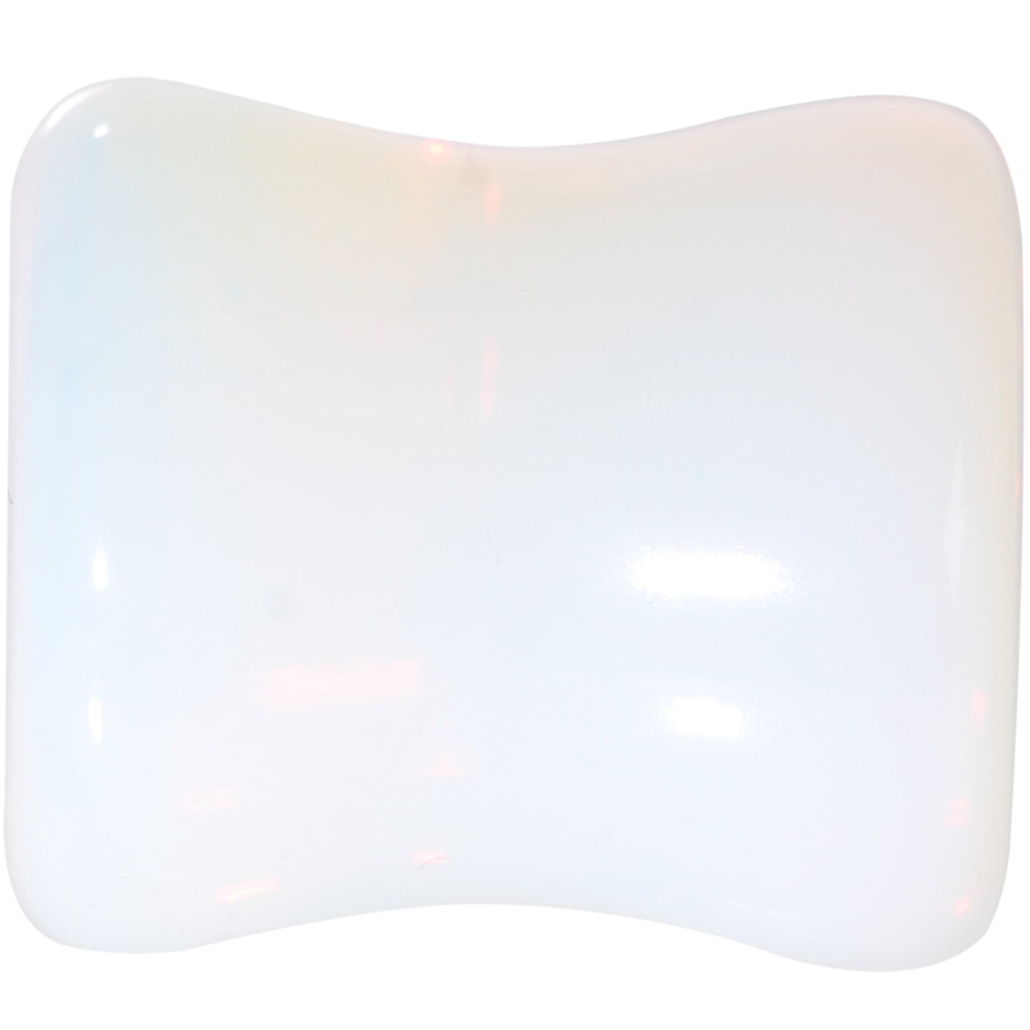 00G Natural Opalite Stone Saddle Plug Set