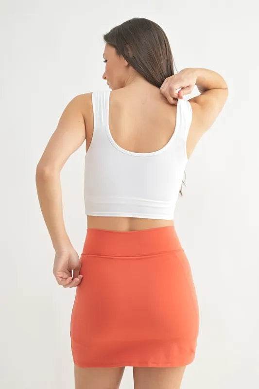 MONO B Ruched Front Active Tank