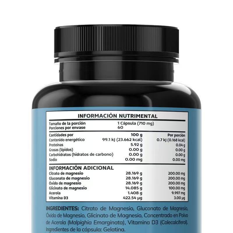Magnesium Complex Capsules Magnesium Magnesium Glycinate Dietary Vitamins