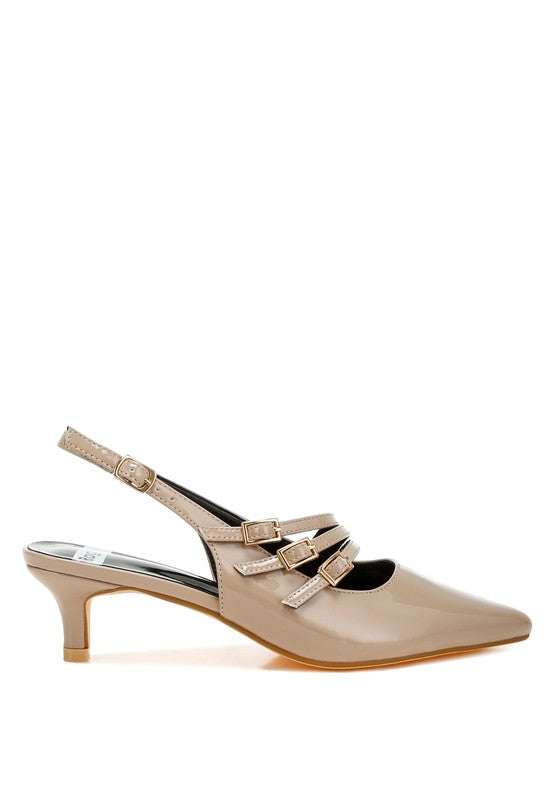 Kanebei Triple Strap Slingback Sandals