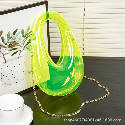 Oval Box Bag, Shell Baguette Bag, Banquet Mobile Phone Bag, Prom Bag, Party Purse, Prom Bags Clutch, Wedding Purse Evening Purse