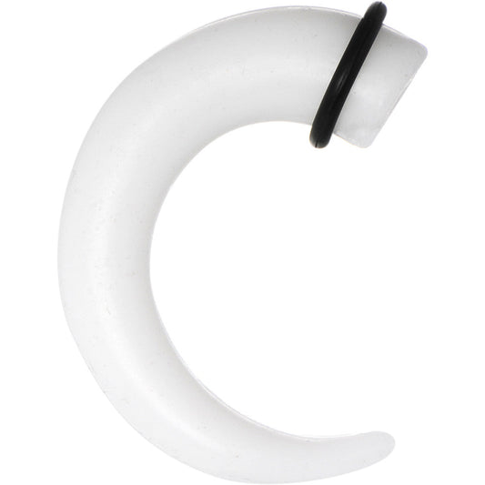 00G White Silicone Curved Taper
