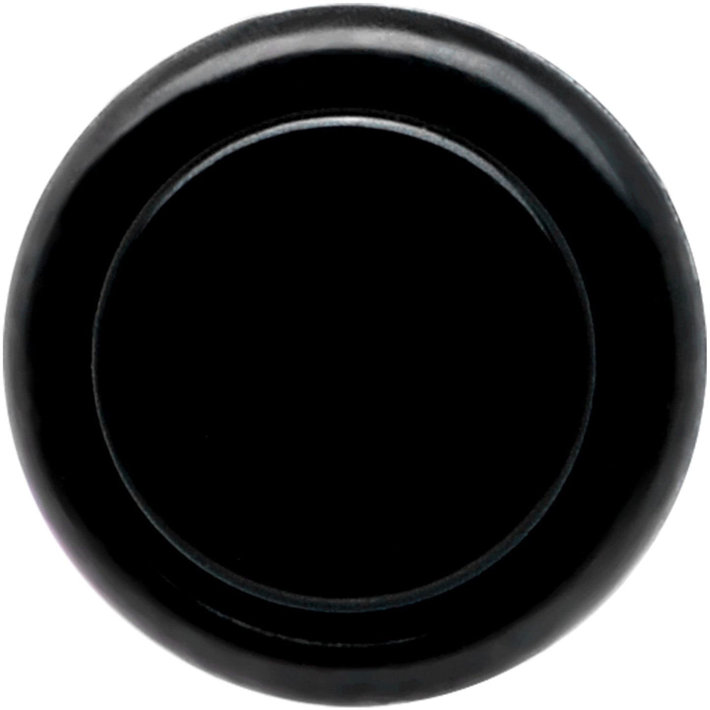 0G Black Acrylic Straight Plug Set