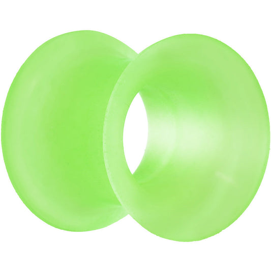 00G Green Thin Double Flare Flexible Tunnel