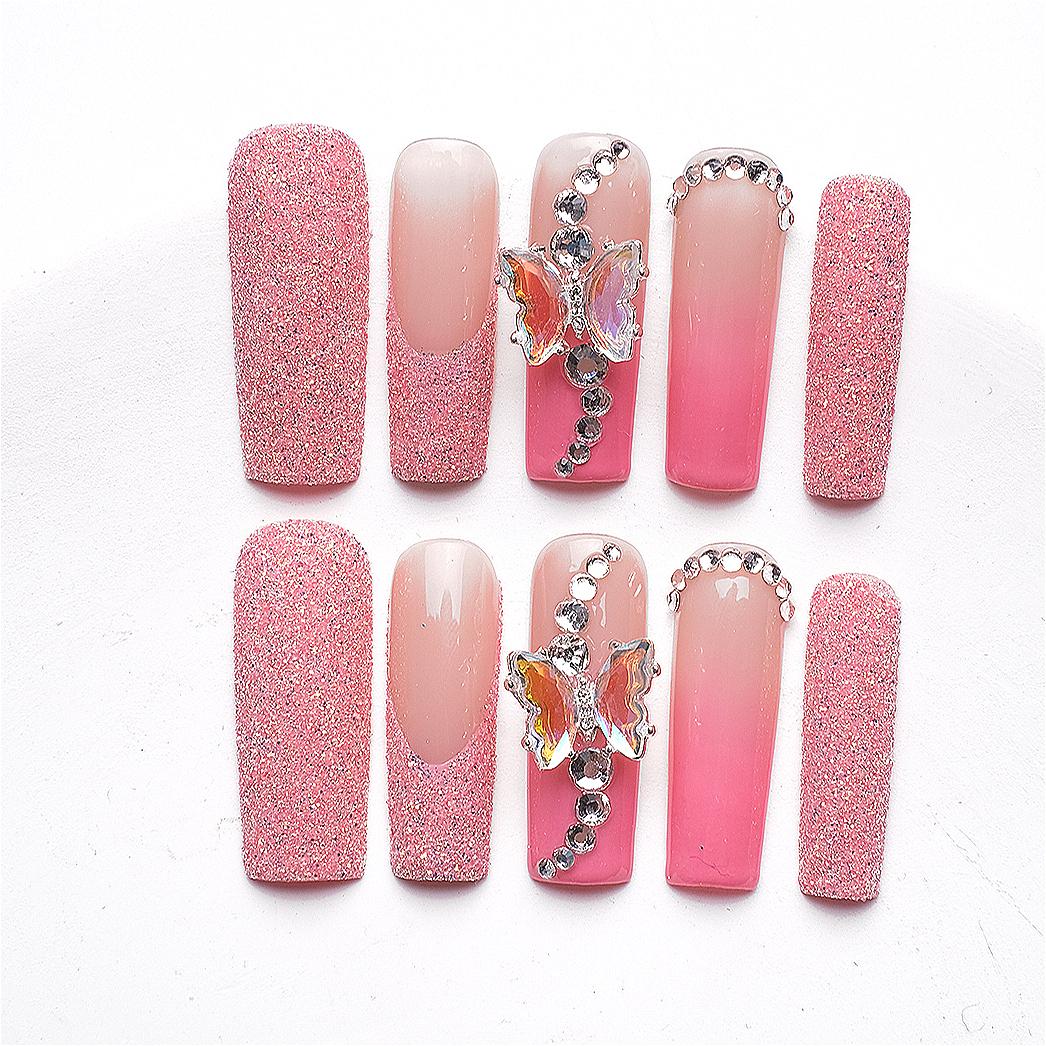 1067 Handmade Nail Wear Nail Art Reusable Press on Nails False Nails