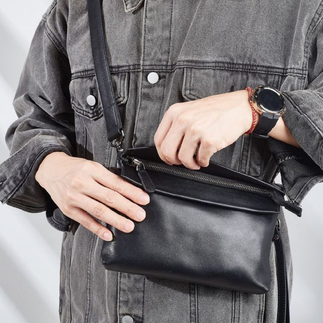 Fashion small crossbody bag men, simple breast bag, chest bag, chest purse, fanny pack, fanny pack crossbody