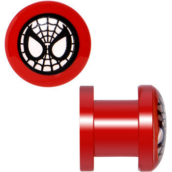 0G Spiderman Screw Fit Plugs Set