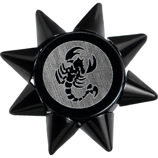 0G Scorpion Spiked Logo Fake Taper Ear Plug