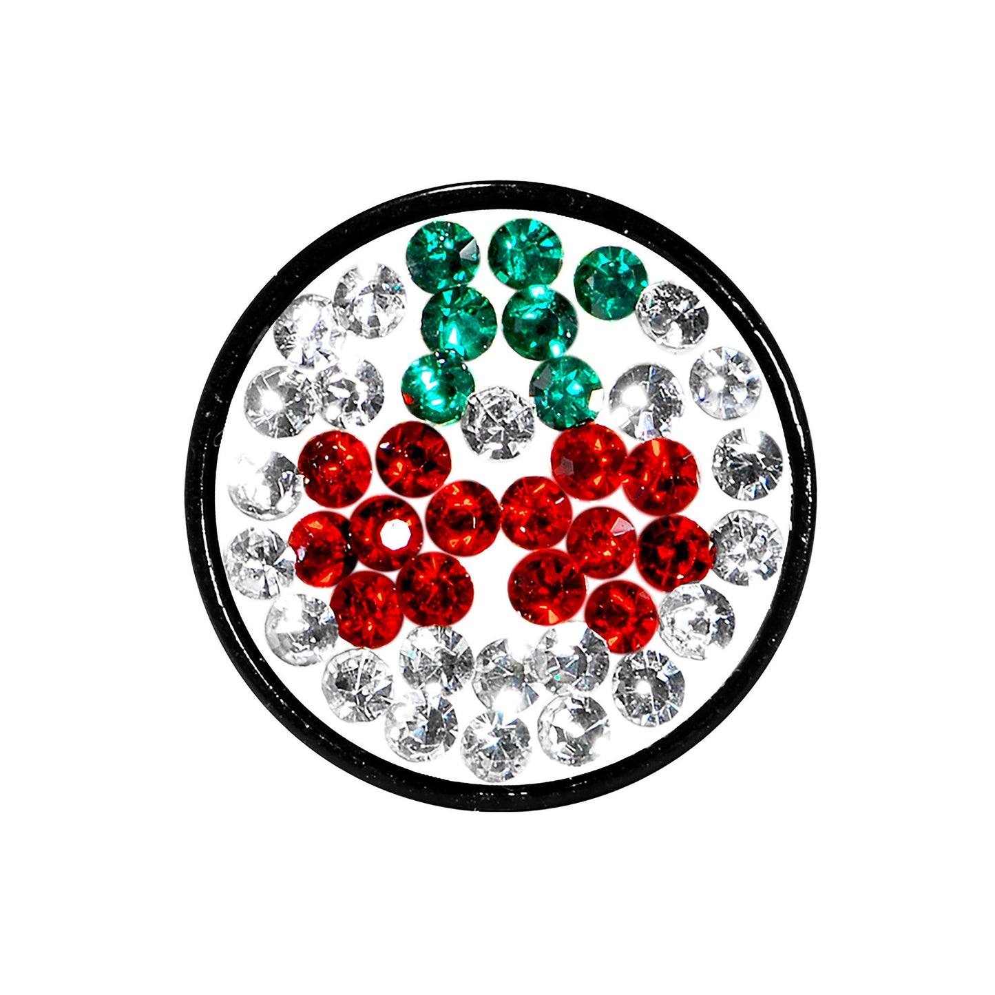 00G Cherry Ferido Crystal Acrylic Screw Fit Tunnel