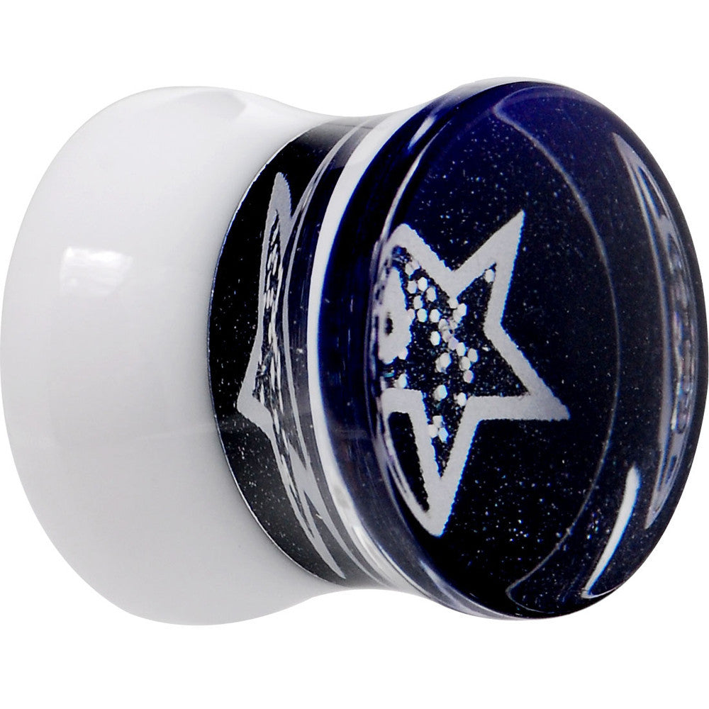 1/2 Midnight Shimmer Star Inlay Saddle Plug