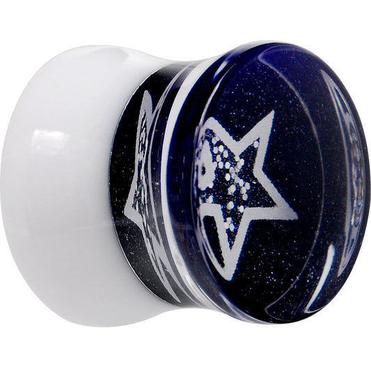 1/2 Midnight Shimmer Star Inlay Saddle Plug