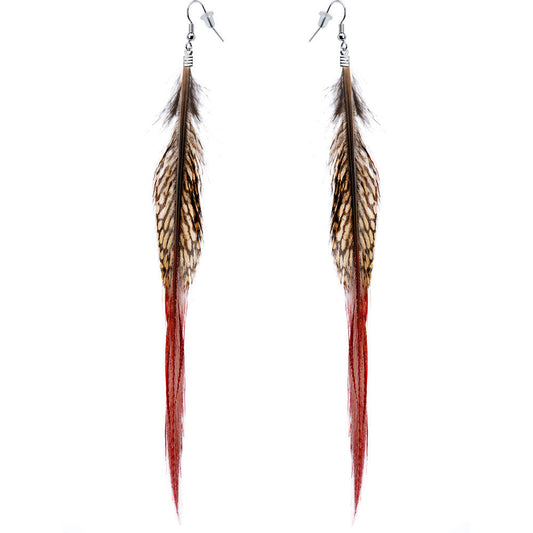 Natural Beauty Feather Earrings