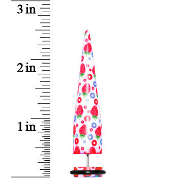 000G Strawberry Fake Taper Ear Plug