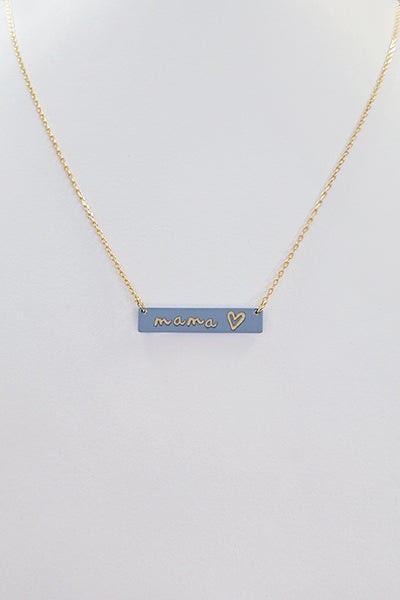 Mama Bar Heart Necklace