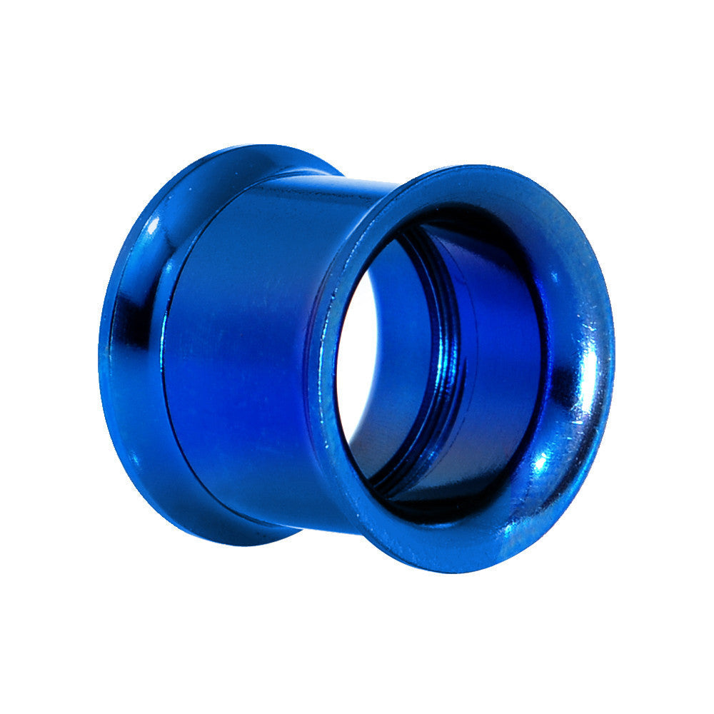 13mm Royal Blue Anodized Titanium Screw Fit Tunnel