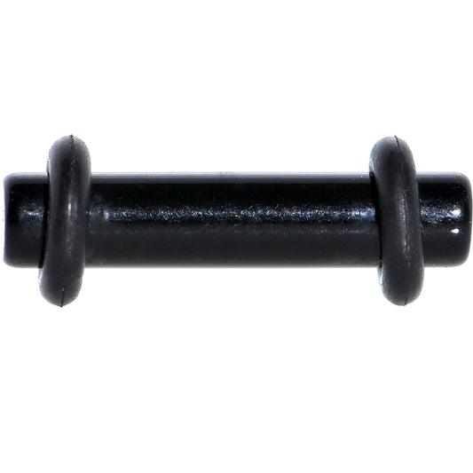 10G Ebony Black Acrylic Plug
