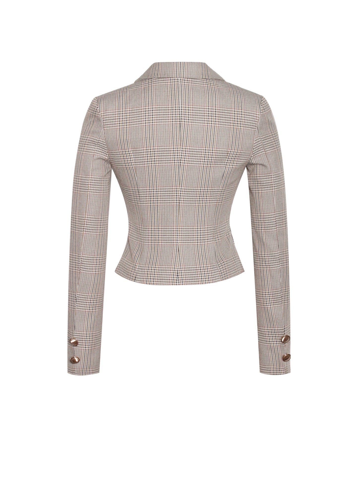 Oakley Brown Plaid Preppy Style Blazer Jacket