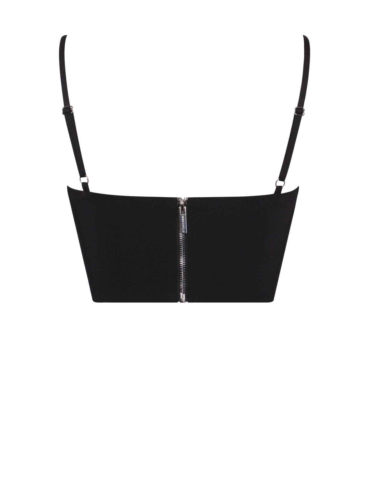 Tristyn Black Crystal Strap Corset Top