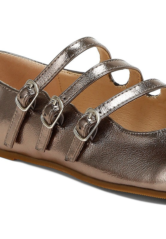 Macarina Triple Strap Mary Jane Sandals