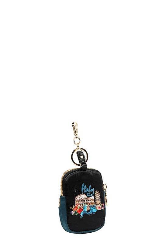 Nicole Lee USA Mini Coin Purse Keychain