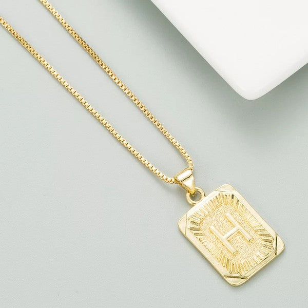 Classy Pendant Talia Initial Gold Letter Necklace